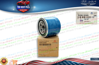  GENUINE  OEM Engine Oil Filter & Washer for Hyundai / Kia 2630035505