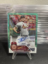 2023 Topps Chrome Update Series - Autographs Zack Thompson #RA-ZT Aqua Wave...