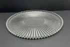 Vintage Jeanette Glass Co. 15" Round Punch Bowl Tray - National Clear