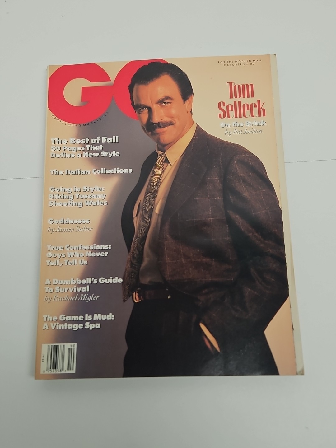 GQ Magazine October 1989 Tom Selleck 1980s Grace Kelly Lisa Fallon