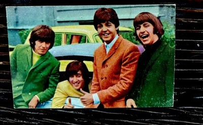 1966 The Beatles Anonymous Film Stars Car On Back 36 Corvette Sting Ray