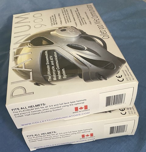 Pair of Collett Platinum900MHz Helmet Communicator Snowmobile,Motorcycle,ATV 2 - Foto 13 di 15