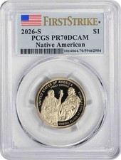 2026-S Sacagawea Native American Dollar PR70DCAM First Strike PCGS