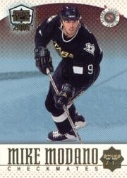 1999-00 Pacific Dynagon Ice Checkmates American #9 Mike Modano Derian Hatcher