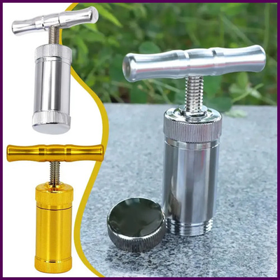 #ad Metal Tobacco Herb Press Aluminum Compressor Pressure Spice Grinder Hand Crusher $15.09