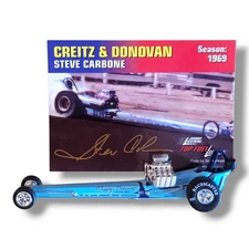 Johnny Lightning 1969 Creitz & Donovan Steve Carbone Top Fuel Legends Dragster