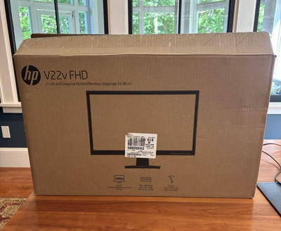 HP V22v Monitor 16:9 21.45'' Full HD Vertical Alignment Display 1920x1080 @60Hz