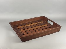 Teakholz Tablett 60/70er Jahre Skandinavisches Design Mid Century Modern Vintage