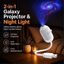 Rotatable Hd Smart Holographic Night Light Projector 2in1 Galaxy Star Projector — image 2