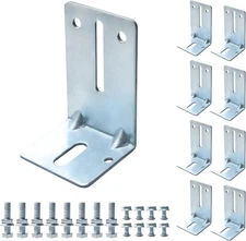 Heavy Duty Steel Garage Door Track Jamb Bracket Set, J6 Reinforcement Strut B...