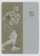 2017-18 Panini Contenders Printing Plate Yellow 1/1 Gordon Hayward #6 fm0