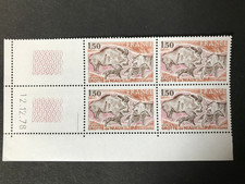 Timbre de France/N°2043 "Grotte de Niaux"/ Bloc de 4 /coin daté 78 / année 1979