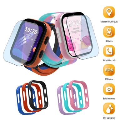 Smartwatch Joy für Kinder Weihnachten Uhrenset Jungen Mädchen SIM 4G LTE Spiele
