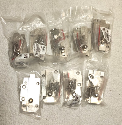 10x Möbelriegel Schubriegel 25x50 mm Metall Connex NEU inkl. Schrauben