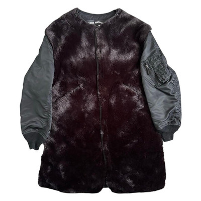 JUNYA WATANABE 2023FW Collection MA-1 Docking Fur Coat Size XS
