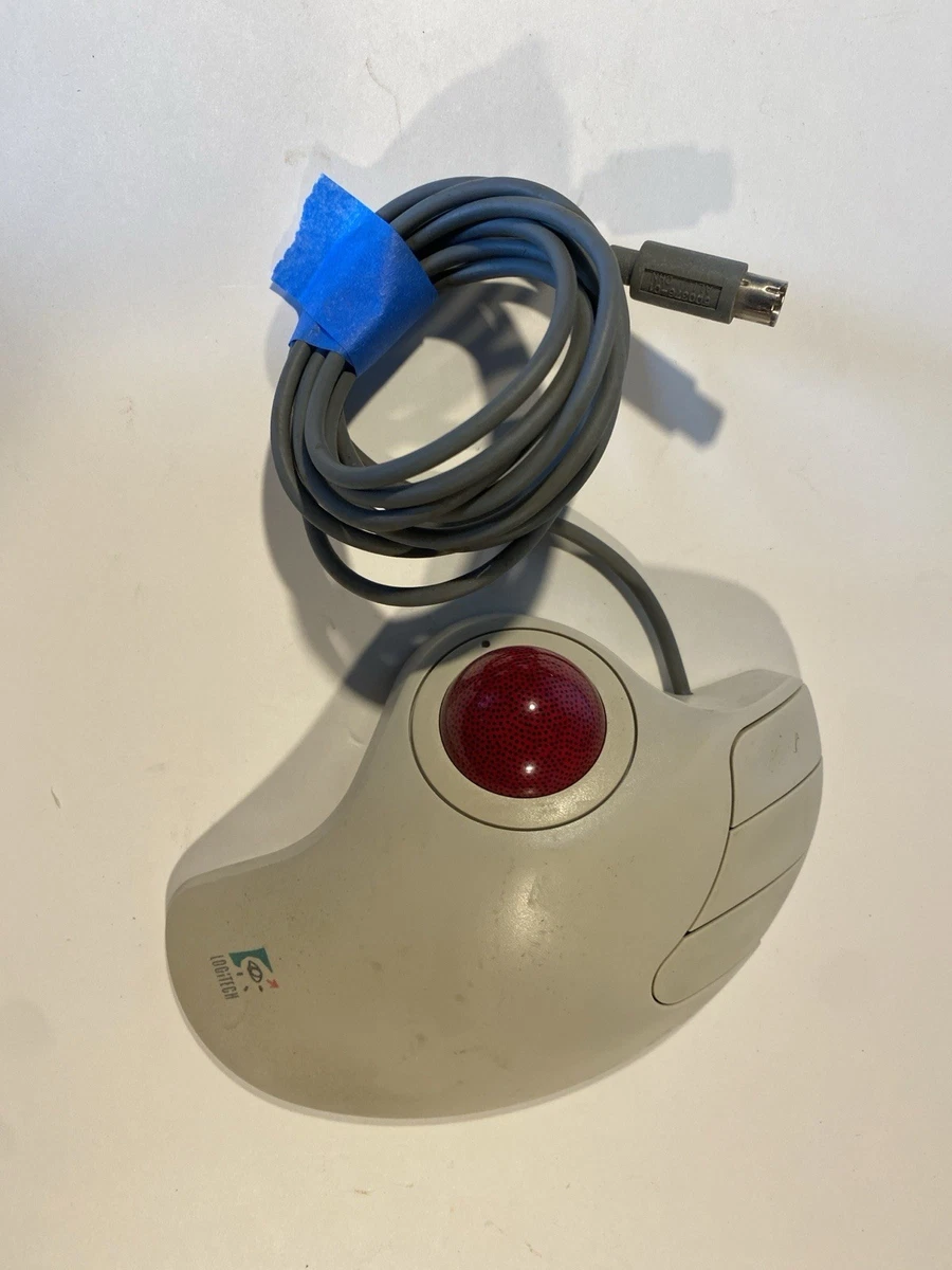 DE COLECCIÓN 1989 Logitech TrackMan Ratón Estacionario Trackball Serie