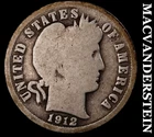 1912-D Barber Dime - Scarce  Better Date  No Reserve  #K920