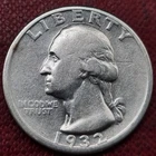 1932 D Washington Quarter 25c High Grade Denver KEY DATE