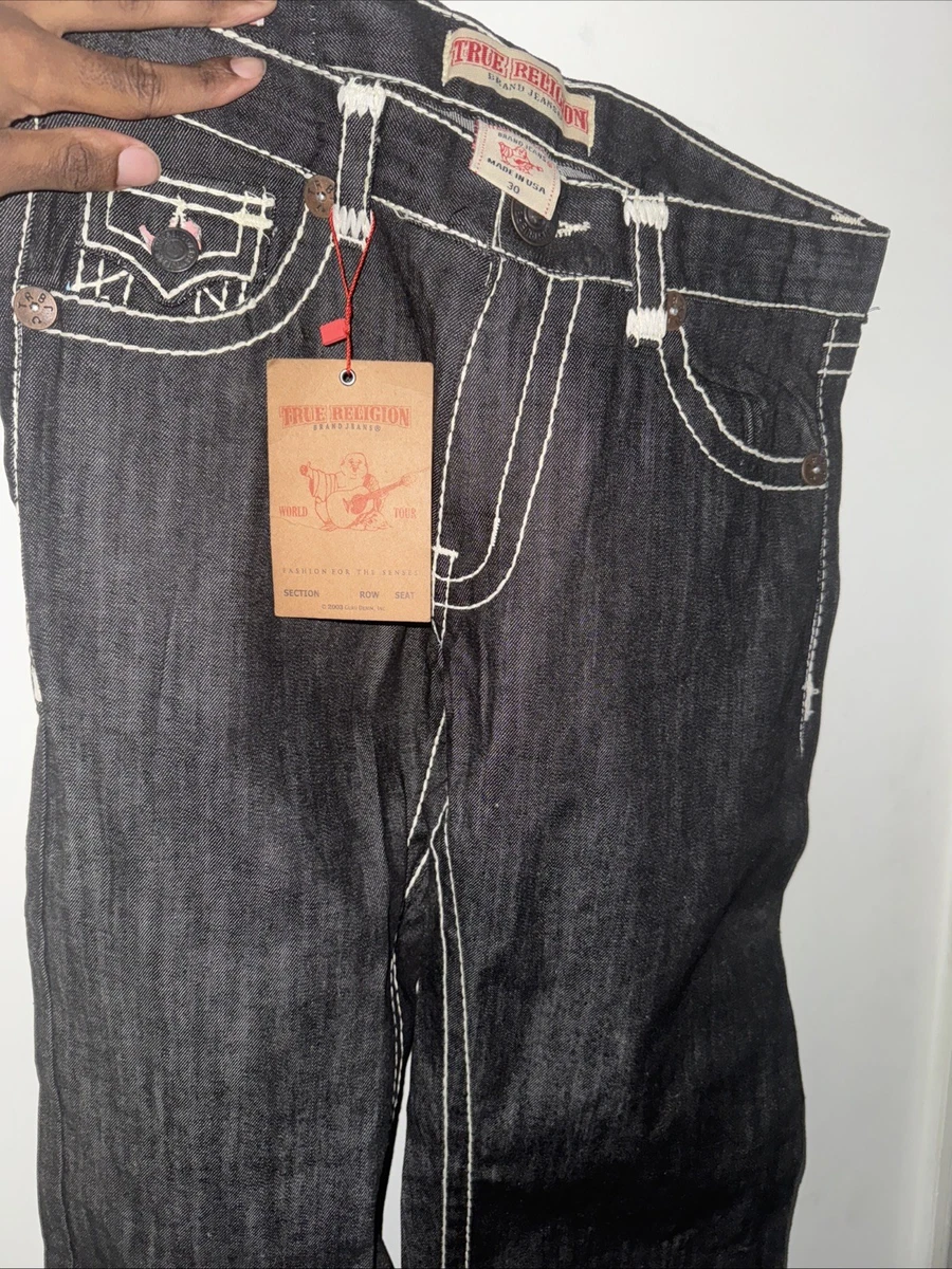 True Religion World Tour Blue Jeans for Men for sale - eBay