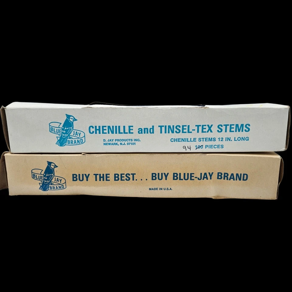 2 Blue Jay Brand Chenille Stems Crafting Pipe Cleaners Royal & Copen Blue 12" - Image 2 of 4