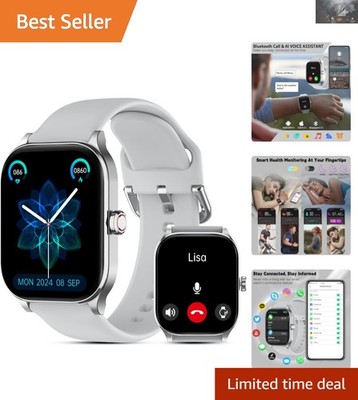 Stylish Smart Watch with Heart Rate and Sleep Monitoring -  Waterproof