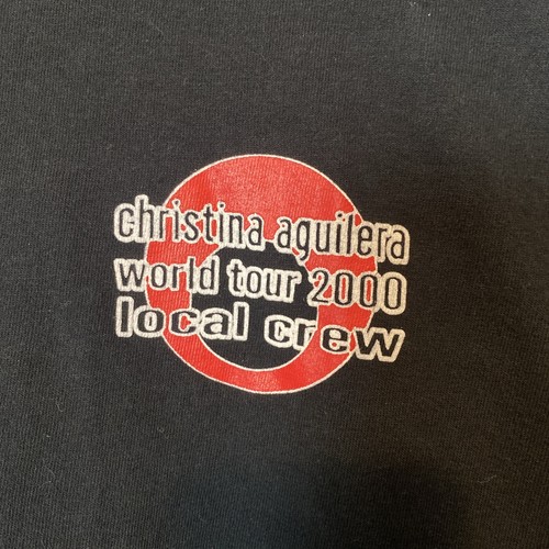 Christina Aguilera 2000 Crew Tour t Shirt XL Vintage Single Stitch - Picture 2 of 6