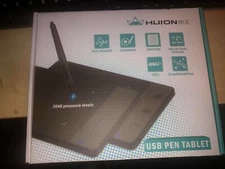 Huion H420 4 x 2.23 in Design Graphic Tablet kit w/ Digital Cordless Pen & Bag