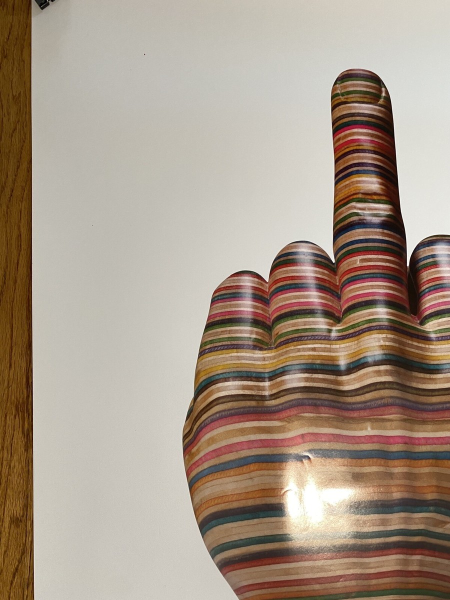 HAROSHI HUF Middle Finger 24x36” Poster | eBay