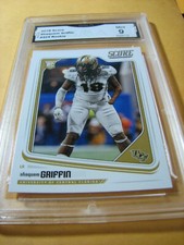 SHAQUEM GRIFFIN CENTRAL FL. SEAHAWKS 2018 SCORE ROOKIE RC # 424 GRADED 9 L@@@K