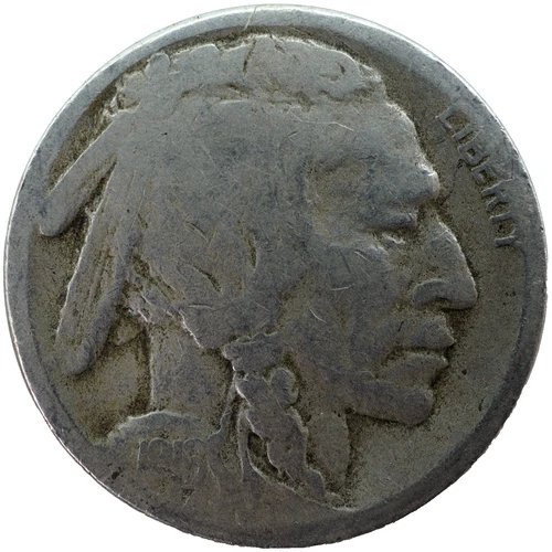 1916-S Buffalo Nickel - Good