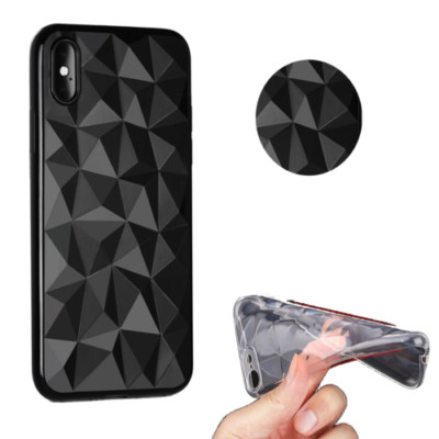 ^ DIAMOND Prisma Bumper Schutzhülle Handy TPU Schwarz Xioami Redmi Note 5A Prime
