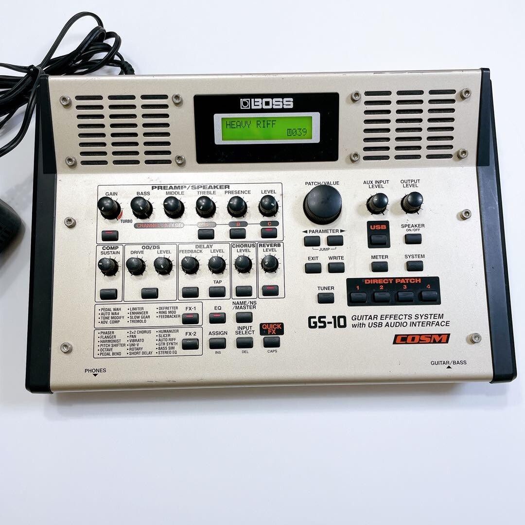 サ*き様 BOSS GS-10 ギター＆ベースエフェクトシステム 美品