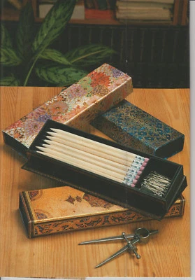 Paperblanks Stiftebox Schachtel mit Trennwand stabile Pappe mit Magnetverschluss