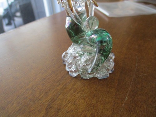 Vintage Mermaid handblown glass 3" flaw missing tail - Picture 6 of 6