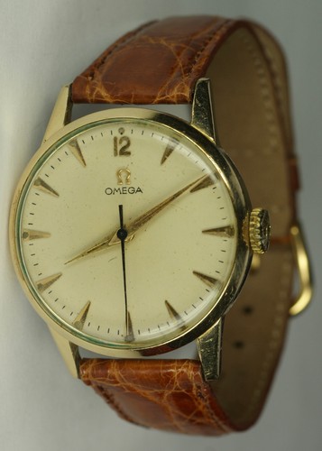 1952 OMEGA Gold Plated 33mm Swiss Watch Ref. 2496-3SC Manual Wind Cal. 283 Vtg