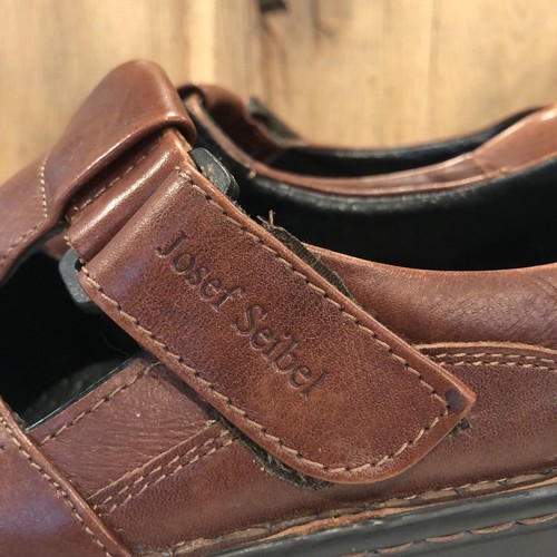 Josef Siebel Shoes Womens Brown Leather Size 7.5 US 36 EU European Comfort Flat - Picture 4 of 17