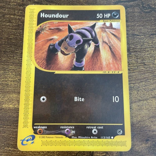 Pokemon Houndour 113/165 Non-Holo Expedition LP
