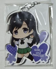 Japanese anime GIRLS und PANZER choi deka acrylic keychain Hana Isuzu
