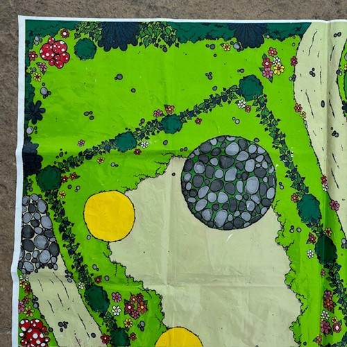 Alfombra de juego de colección Pitufos Village Wallace Berrie años 80 alfombra de juego a todo color gargamel EE. UU. - Imagen 6 de 11