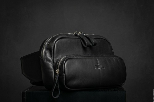 Borsa a tracolla in pelle borse vita uomo cerniera di POHVALIN - Foto 13 di 28