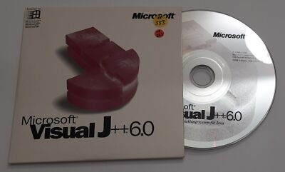 Microsoft Visual J++ 6.0 CD-ROM (retro, 1998)