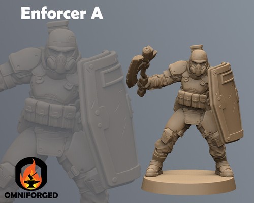 Cyberpunk Miniatura Mini Elite Watanabe Enforcer Squad Cyborg Psycho Papsikels - Imagen 12 de 33