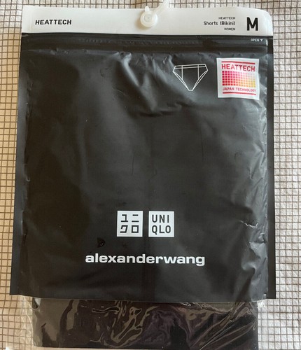 Uniqlo x Alexander Wang Heattech Jersey Underwear Panty Shorts (Bikini), Black M - Picture 5 of 13