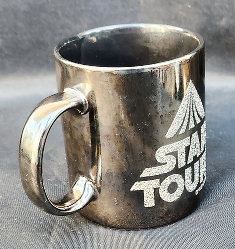 Taza plateada metálica Disney Star Tours 1986 vintage (usada en excelente estado) - Imagen 2 de 5