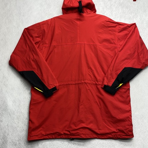 Vintage 90’s Marlboro Adventure Team Men’s Red Parka Jacket Size Large Hooded - Picture 2 of 24