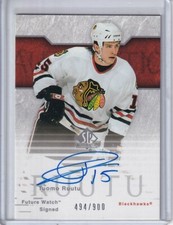  2003-04 SP Authentic Future Watch #139 Tuomo Ruutu RC AUTO /900