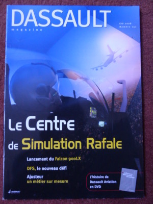 DASSAULT MAGAZINE 141 CENTER SIMULATION BURST FALCON 900LX AERONAUTICAL ADJUSTER