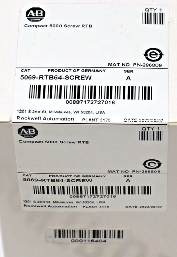 Allen-Bradley 5069-RTB64-SCREW Power Terminal Removable Terminal Block (RTB) Kit - Picture 2 of 3