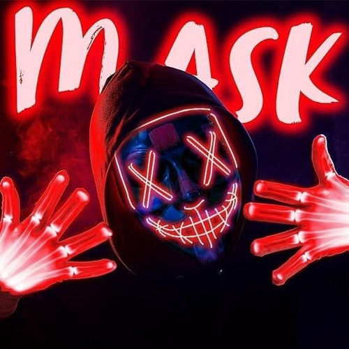 Halloween Party Requisiten Cosplay LED Kopfbedeckungen Maske Kinder Erwachsene - Bild 5 von 9