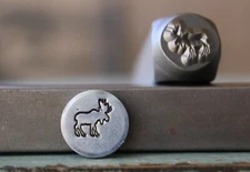 Moose Metal Design Stamp, 7mm Hand Stamping Tool, Supply Guy, Outdoors Animals